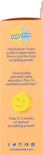 The Original Scrub Daddy - Multipurpose Cleaning Sponge - Soft in Warm Water, Firm in Cold Water for Tough Cleaning - Scratch Free, Odour Resistant, Ergonomic