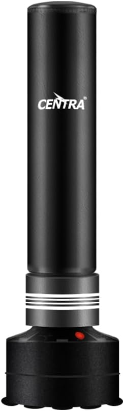 Centra Boxing Punching Bag Free Standing Speed Bag Kick Training 170cm/175cm, Strong Suction Cup Boxing Bag with Punching Kicking Zone, Freestanding Heavy Punching Bag for Home, Office, Gym, Black