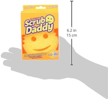 The Original Scrub Daddy - Multipurpose Cleaning Sponge - Soft in Warm Water, Firm in Cold Water for Tough Cleaning - Scratch Free, Odour Resistant, Ergonomic