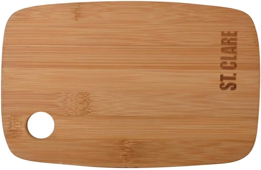 St. Clare Premium Bamboo Long-Grain Chopping Board – 30x20cm Durable Wooden Cutting Board for Kitchen – Knife-Friendly Surface & Professional Grade Serving Platter for Meat, Veggies & Cheese