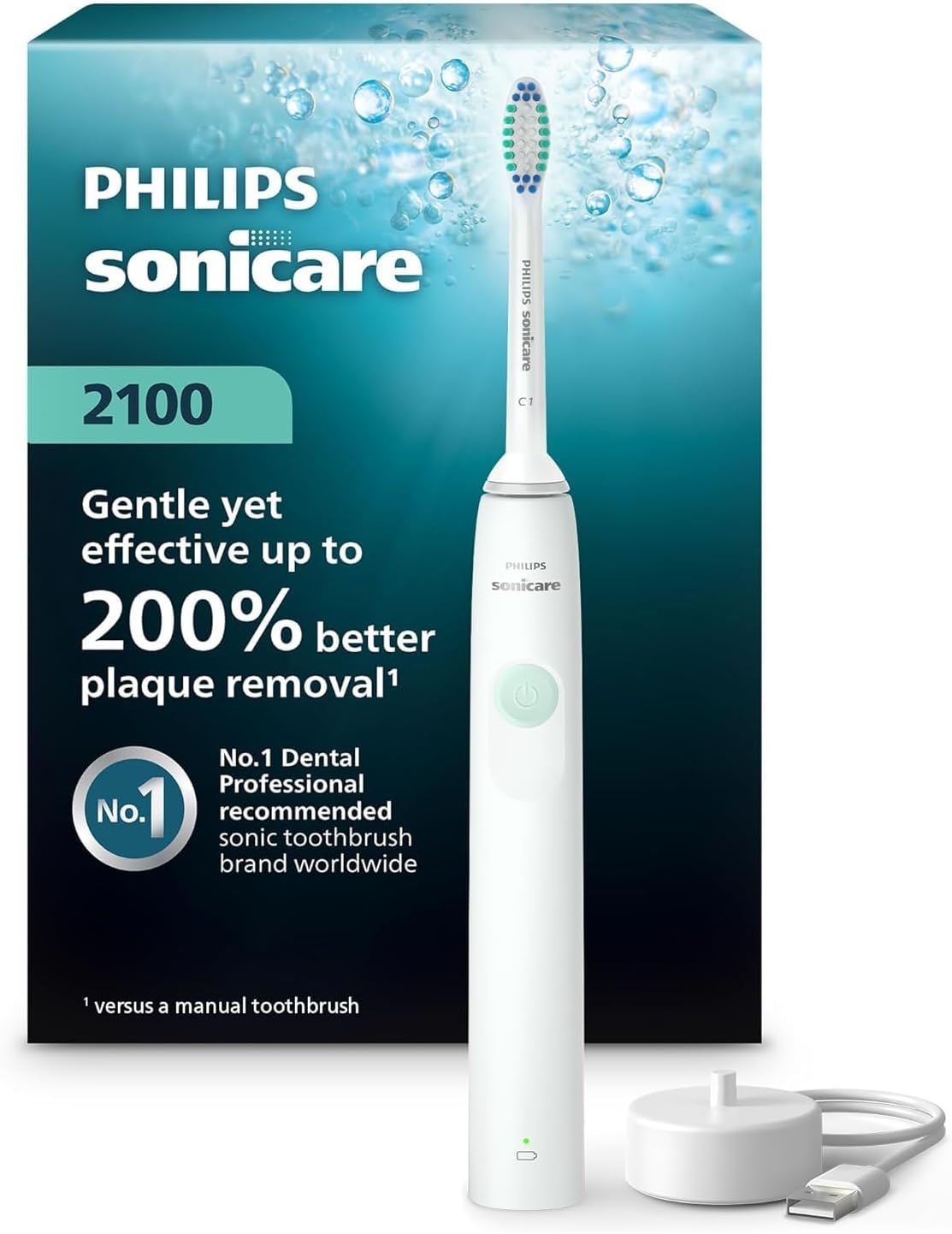 Philips Sonicare 2100 Rechargeable Electric with Smart Brush