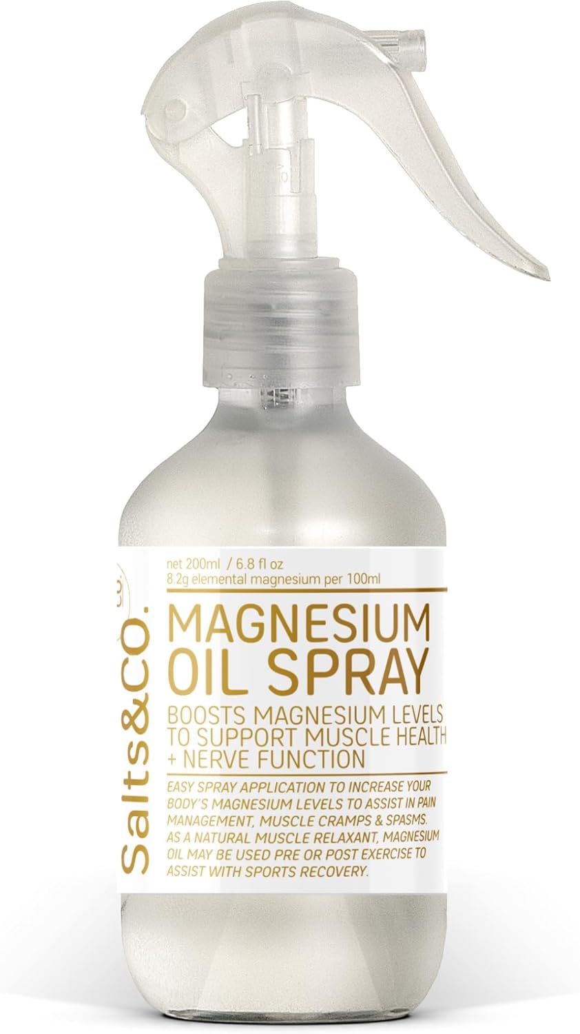 Salts & Co. Magnesium Oil Spray 200ml | Topical Magnesium Chloride Spray for Daily Use, Easy Application & Home Wellness Routines