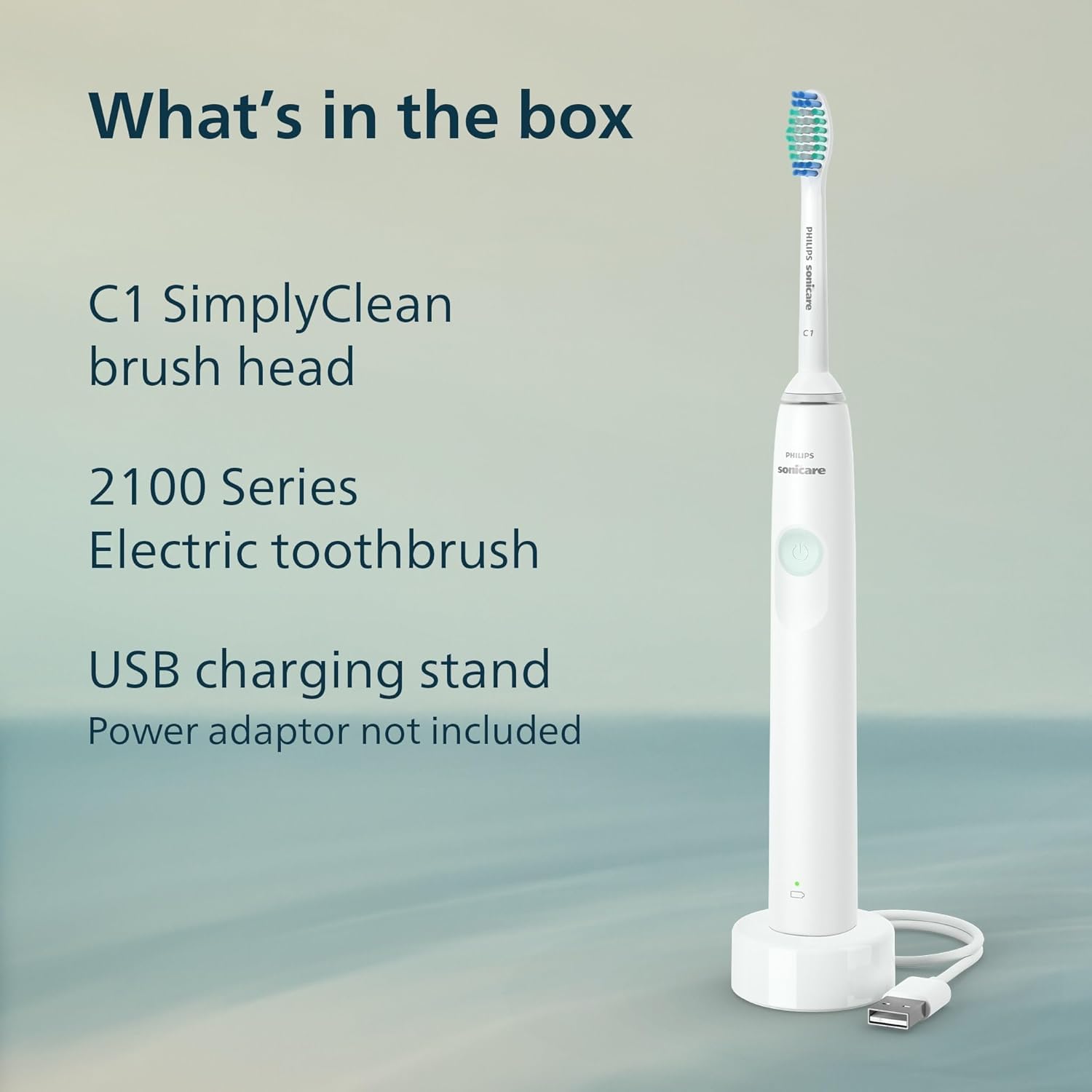 Philips Sonicare 2100 Rechargeable Electric with Smart Brush