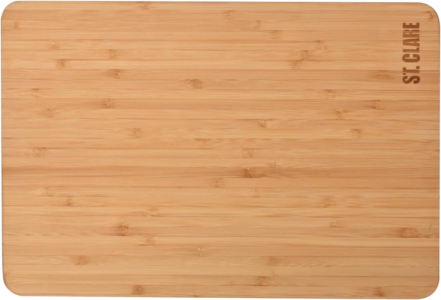 St. Clare Premium Bamboo Long-Grain Chopping Board – 30x20cm Durable Wooden Cutting Board for Kitchen – Knife-Friendly Surface & Professional Grade Serving Platter for Meat, Veggies & Cheese