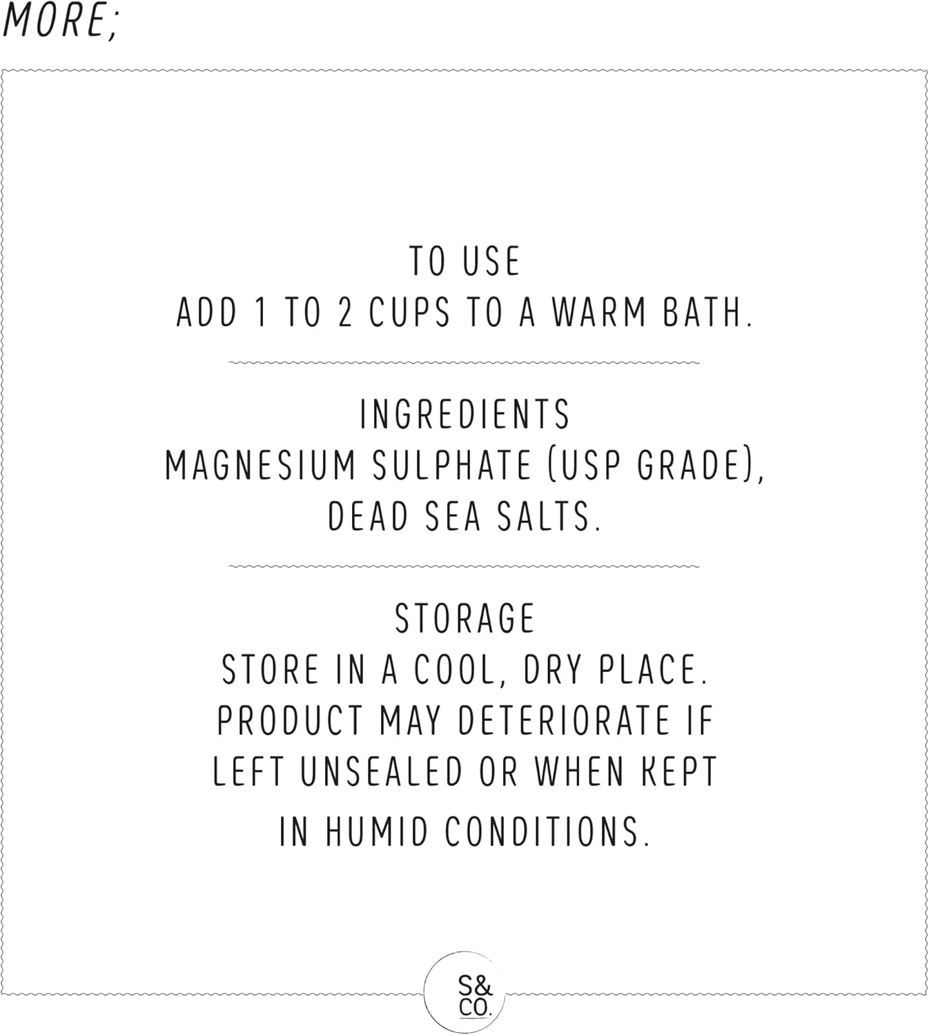 Salts & Co. Pure Epsom & Dead Sea Salts 750g | Unscented Magnesium Sulphate & Mineral Bath Salts for Bath & Foot Soaks, Home Spa & Self-Care Routines