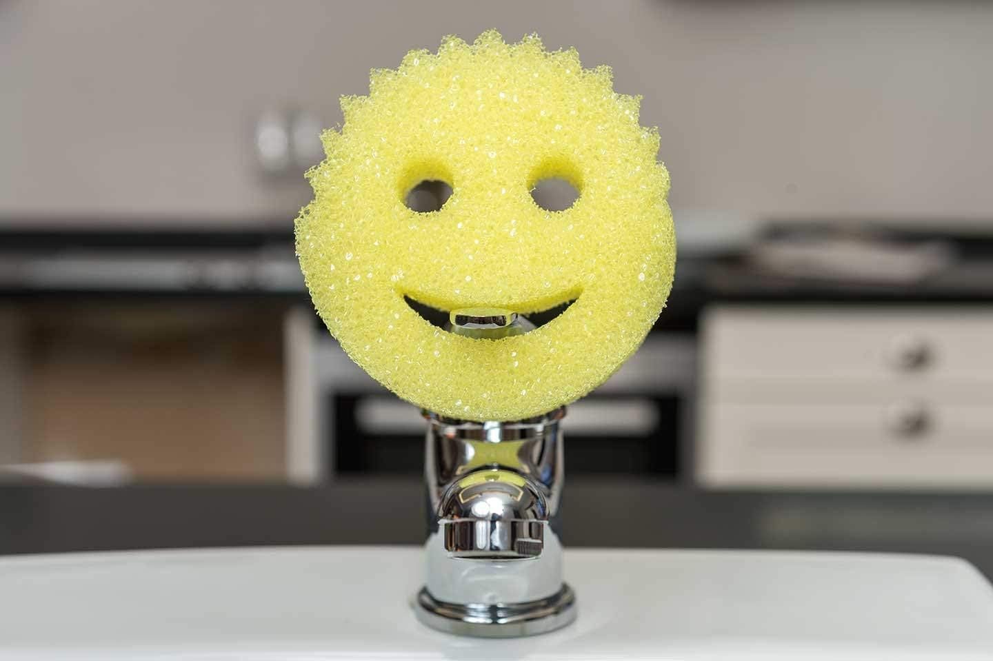 The Original Scrub Daddy - Multipurpose Cleaning Sponge - Soft in Warm Water, Firm in Cold Water for Tough Cleaning - Scratch Free, Odour Resistant, Ergonomic