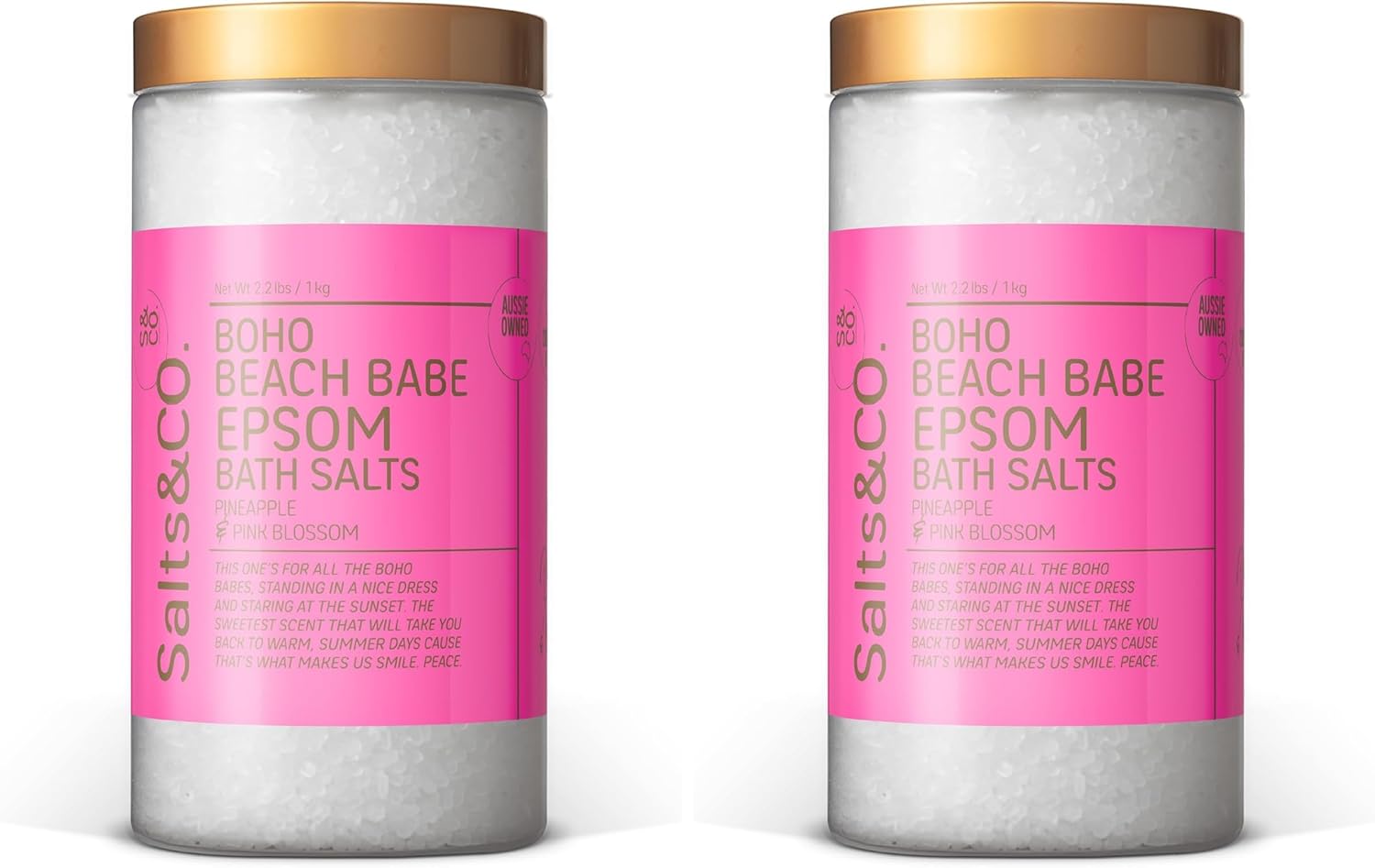 Salts & Co. Splendid In The Bath Scented Epsom Bath Salts 1kg | Scented Magnesium Sulphate Soaking Salts for Bath & Foot Soaks, Home Spa & Self-Care Rituals