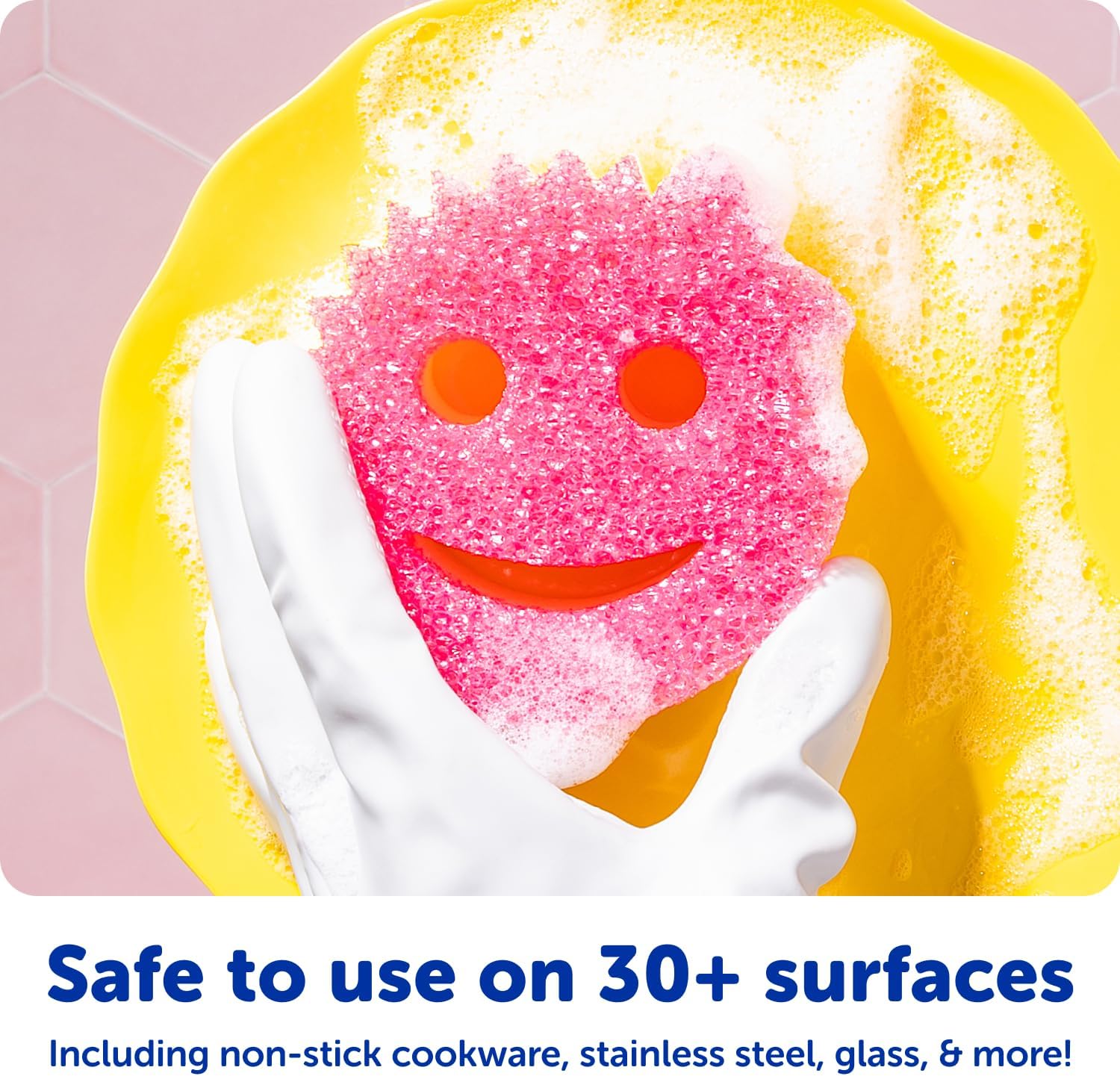 Scrub Daddy & Scrub Mommy 8 Pack - Multipurpose Cleaning Sponges - Soft in Warm Water, Firm in Cold Water for Tough Cleaning - Scratch Free, Odour Resistant, Ergonomic (8 Pack)