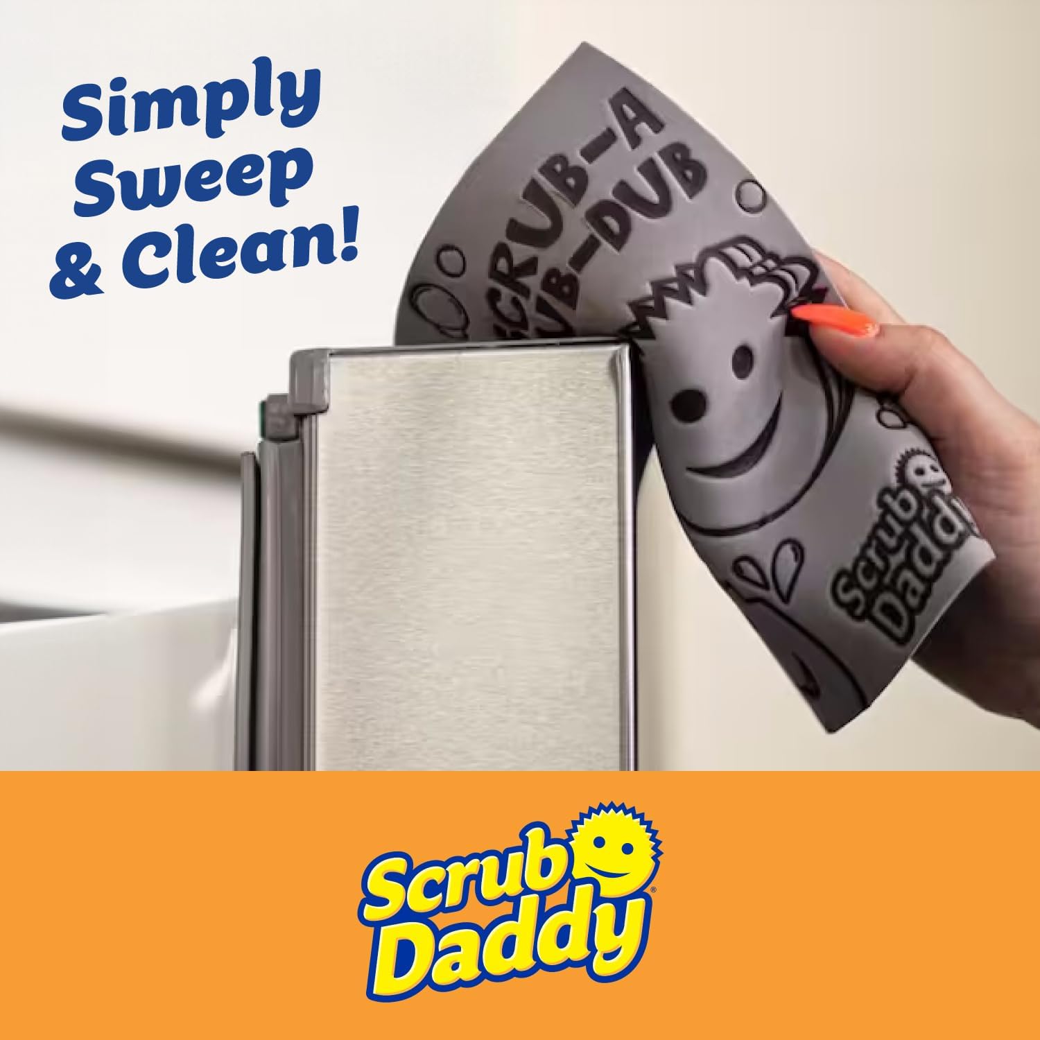 Scrub Daddy Damp Duster Towel - 2 Pack - Traps and Holds Dust, Compressible for Tight Spaces, Reusable and Rinses Clean
