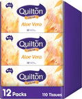 Quilton 3-Ply Aloe Vera Facial Tissues 12 boxes