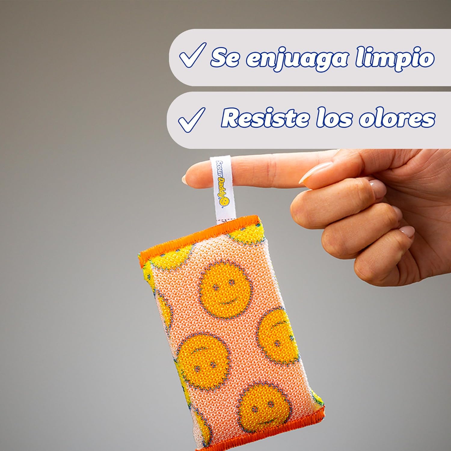 Scrub Daddy’s Scour Daddy Scouring Pad - Heat Treated ArmorTec Mesh to Release Food Particles - Strong, Thick and Absorbent Scouring Pad - 3 Scouring Pads