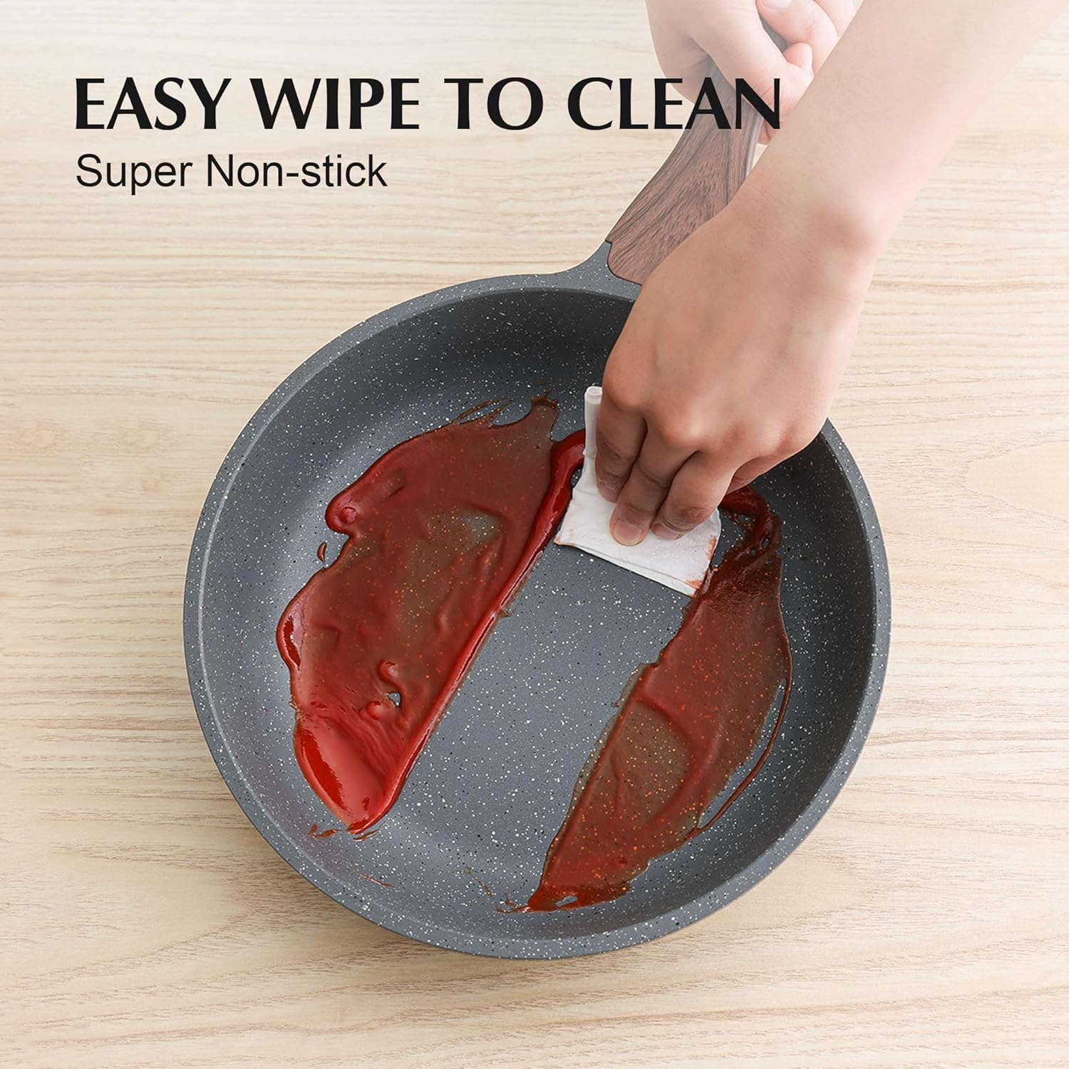 SENSARTE Nonstick Ceramic Cookware Set 13-Piece, Healthy Pots and Pans Set, Non-Toxic Kitchen Cooking Set with Stay-Cool Handles, Silicone Tools and Pot Protectors