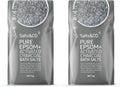 Salts & Co. Pure Epsom & Activated Charcoal Bath Salts 1kg | Unscented Magnesium Sulphate Soaking Salts for Bath & Foot Soaks, Home Spa & Self-Care Rituals