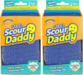 Scrub Daddy Steel Scouring Pad - ArmorTec Steel Fibres Woven in for the Toughest Scouring Jobs - 2 Scouring Pads